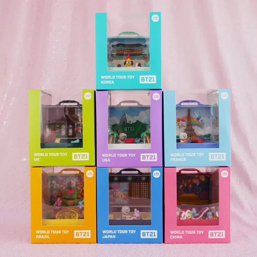 [SOLD OUT] Bt21 WoORLD TOUR TOY 피규어 일괄