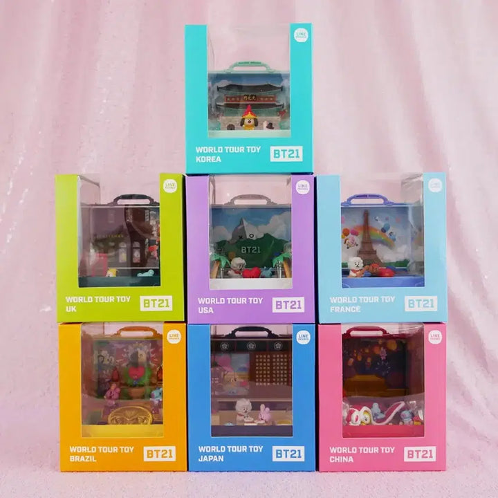 [SOLD OUT] Bt21 WoORLD TOUR TOY 피규어 일괄