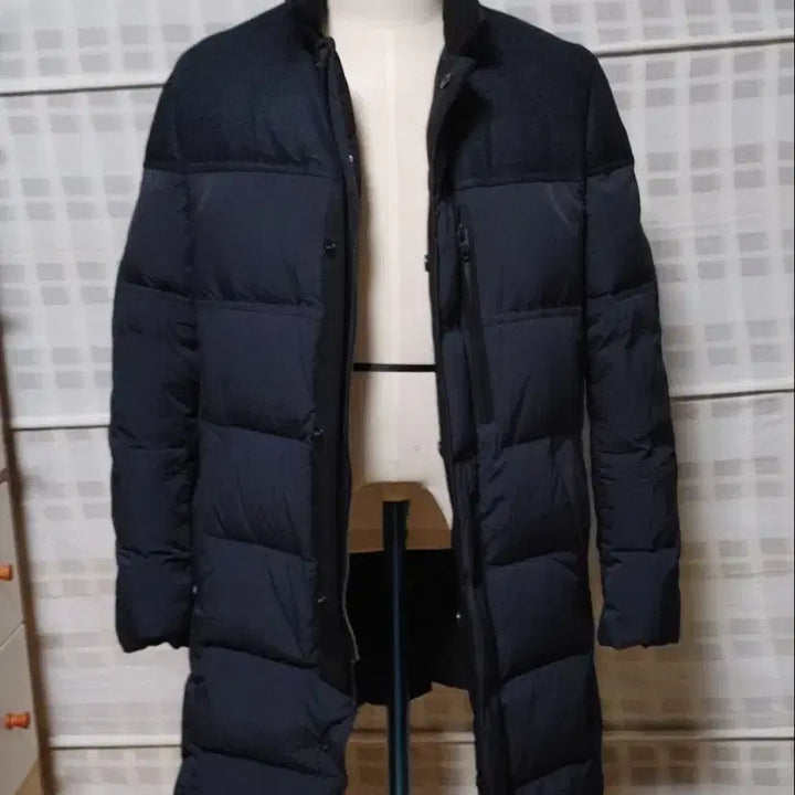 [BUNJANG] Time Homme Navy Goose Down Padding Coat / (한섬) 타임옴므 네이비 구스다운 패딩 코트 100