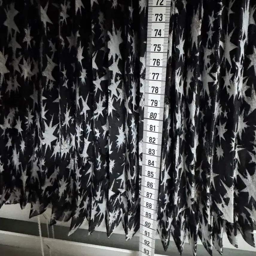 [BUNJANG] ELIJAH Star Pattern Pleated Midi Skirt / ELIJAH 별 패턴 플리츠 스커트