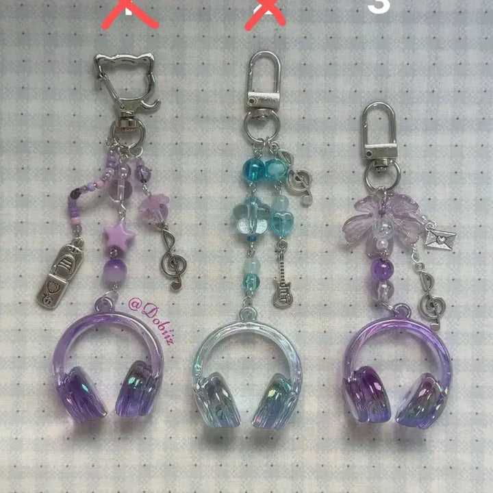 [BUNJANG] Headset Charm / 헤드셋키링 (보라 남았어용!!)