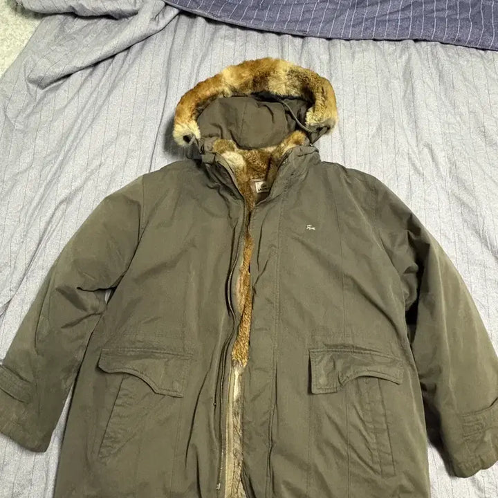 [BUNJANG] Lacoste Fur Hooded Detachable Liner Coat / 라코스테 퍼 후드 코트 내피탈부착