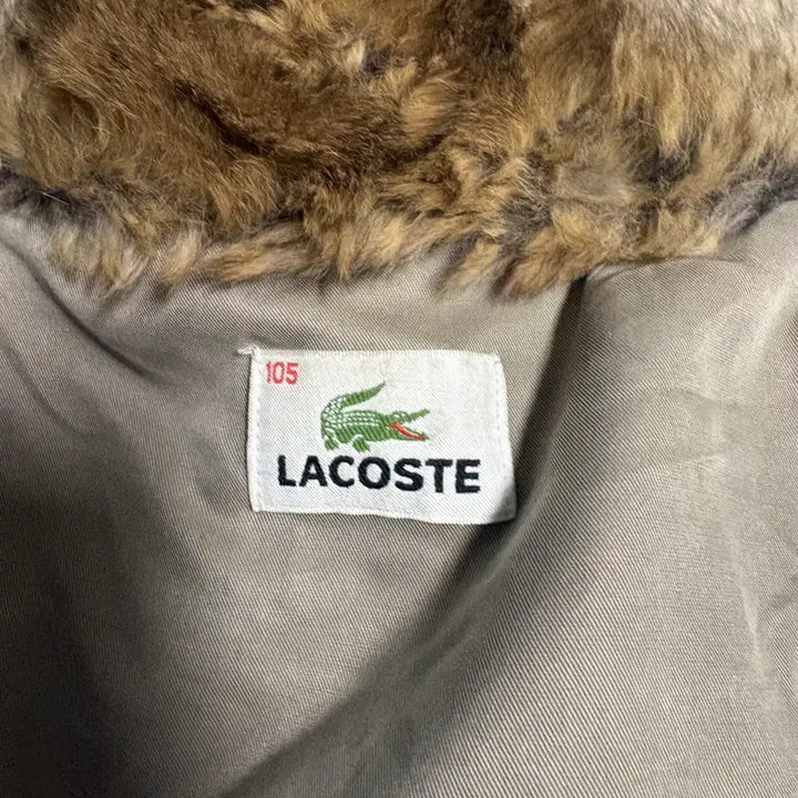 [BUNJANG] Lacoste Fur Hooded Detachable Liner Coat / 라코스테 퍼 후드 코트 내피탈부착