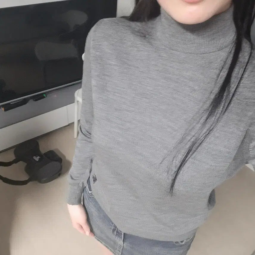 [BUNJANG] Burberry Half-Neck Knit Sweater / 버버리 반목니트