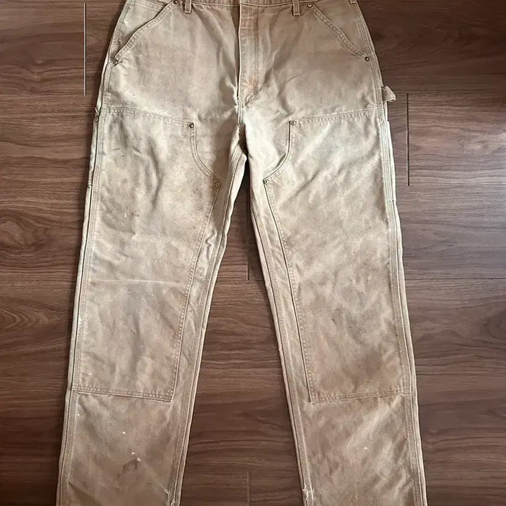[BUNJANG] Carhartt Vintage Double Knee Carpenter Work Pants B01 Brown 34 / 빈티지 칼하트 더블니 카펜터 워크팬츠 B01 BRN 34