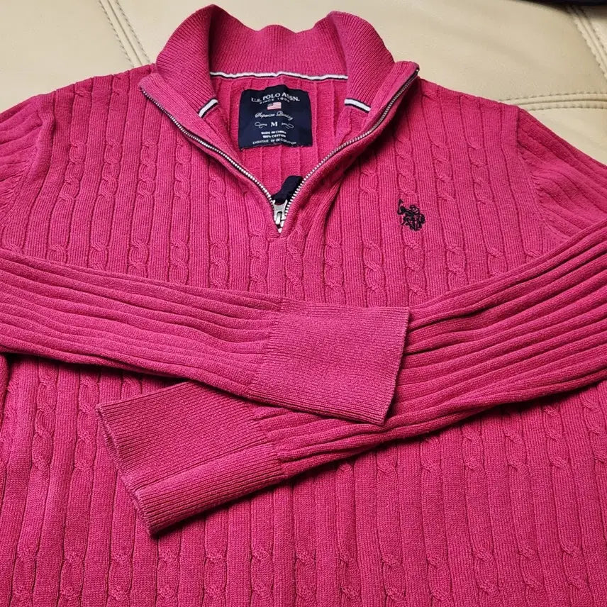 [BUNJANG] U.S. POLO ASSN Half Zip Knit Sweater / U.S. POLO ASSN 하프 집업 니트 M