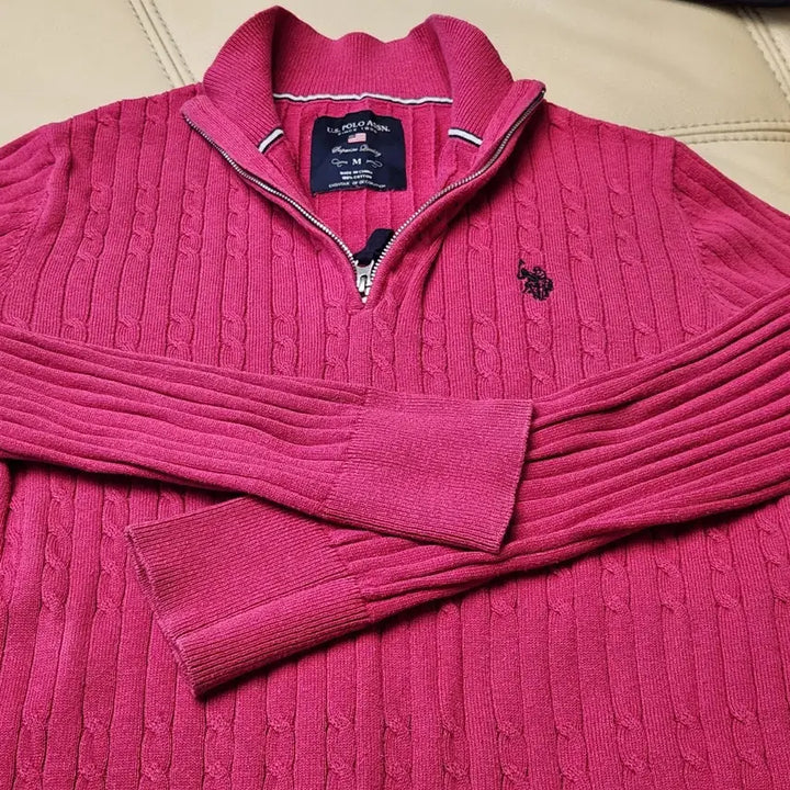 [BUNJANG] U.S. POLO ASSN Half Zip Knit Sweater / U.S. POLO ASSN 하프 집업 니트 M