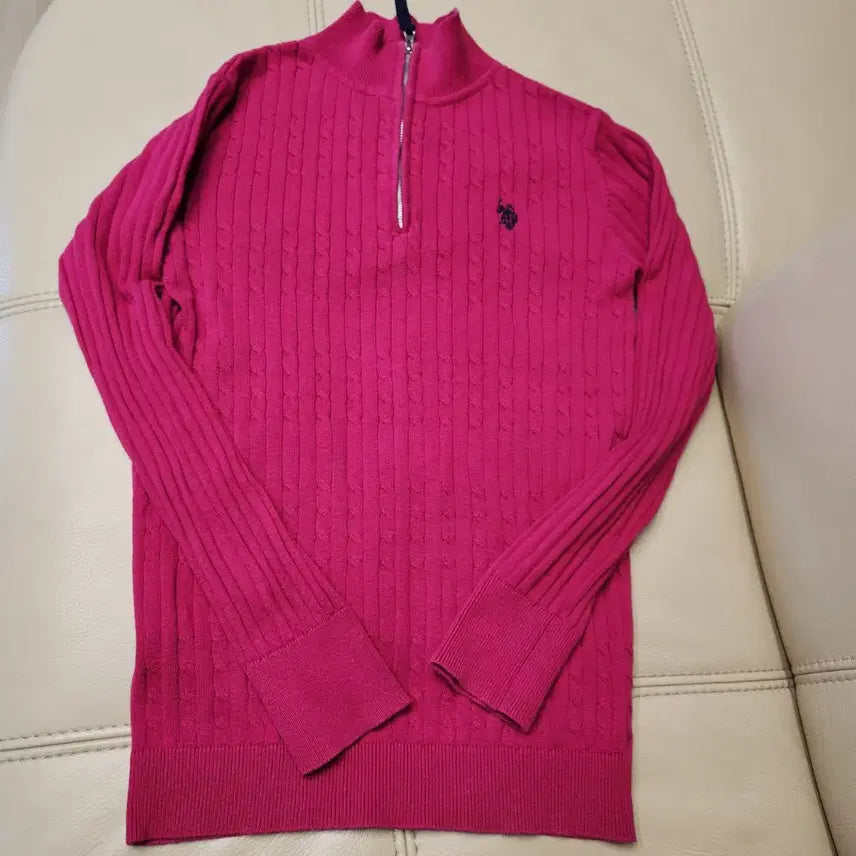 [BUNJANG] U.S. POLO ASSN Half Zip Knit Sweater / U.S. POLO ASSN 하프 집업 니트 M