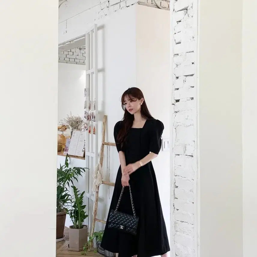 [BUNJANG] Vicinie Double Square Dress (Large) / 바이씨니 더블스퀘어ops (라지)
