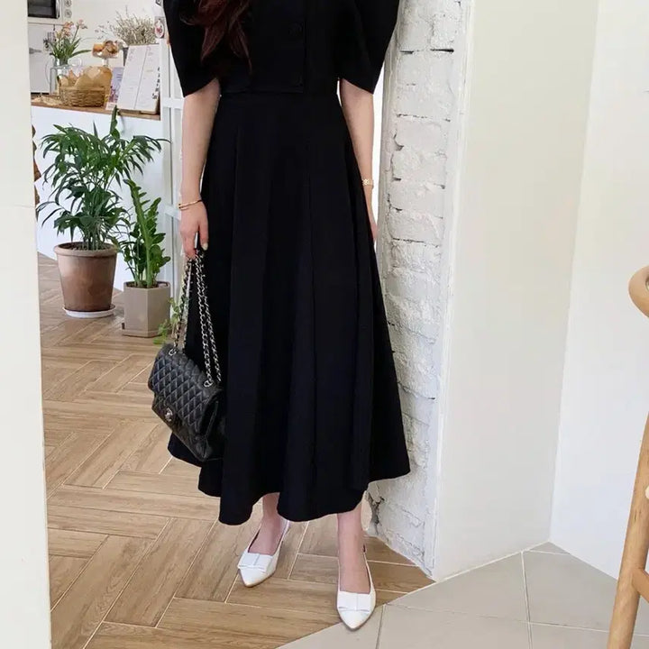 [BUNJANG] Vicinie Double Square Dress (Large) / 바이씨니 더블스퀘어ops (라지)