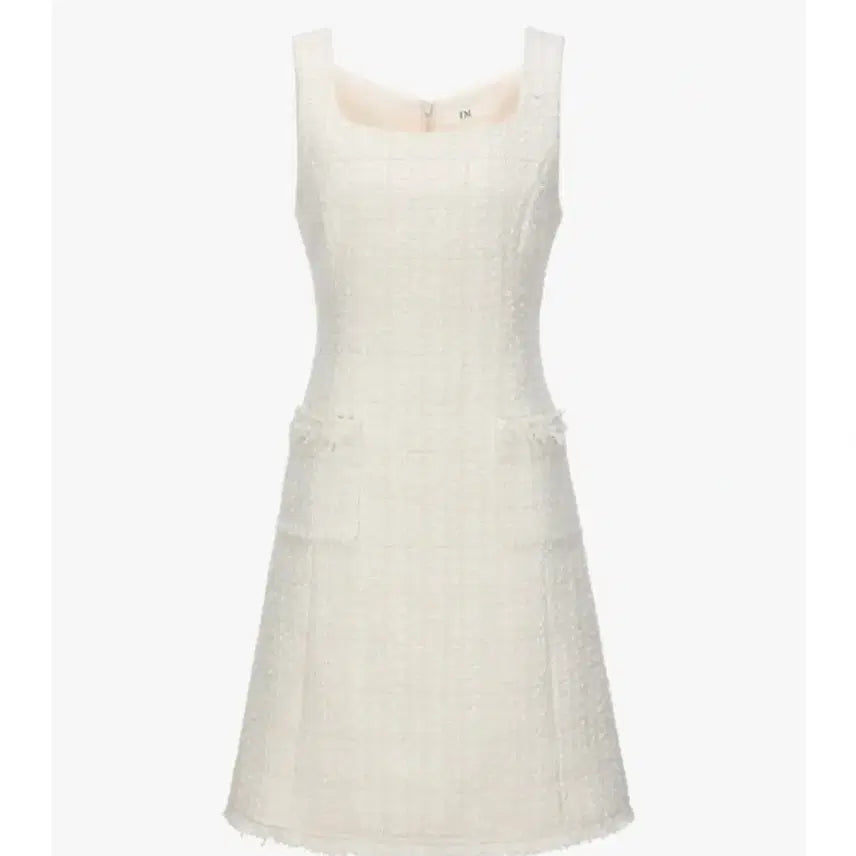 [BUNJANG] It MICHAA Tweed Bustier Mini Dress Ivory / 잇미샤 트위드 뷔스티에 미니 원피스 아이보리