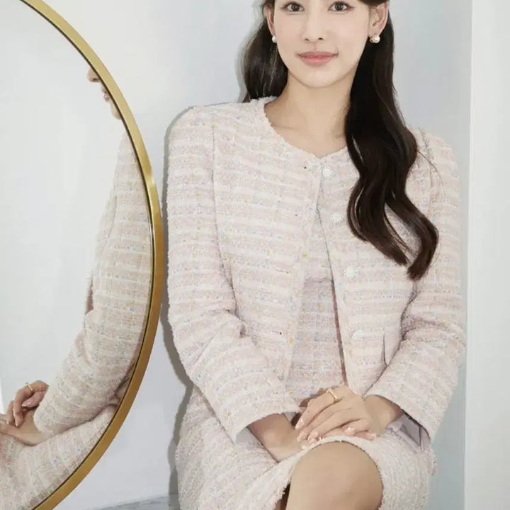 [BUNJANG] It MICHAA Tweed Bustier Mini Dress Ivory / 잇미샤 트위드 뷔스티에 미니 원피스 아이보리