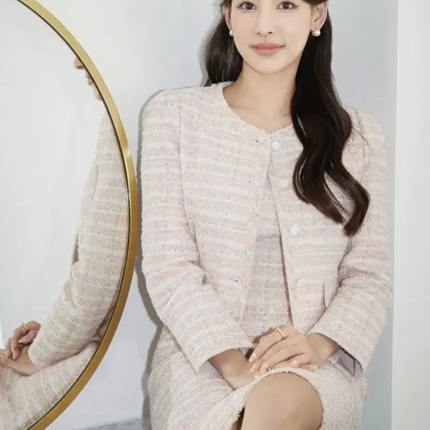 [BUNJANG] It MICHAA Tweed Bustier Mini Dress Ivory / 잇미샤 트위드 뷔스티에 미니 원피스 아이보리