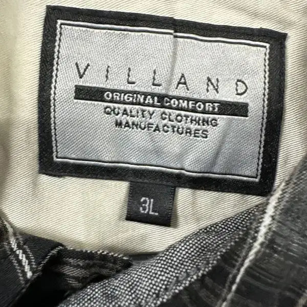 [BUNJANG] VILLAND Two-Pocket Check Shirt / [3L] VILLAND 스냅단추 투포켓 체크셔츠