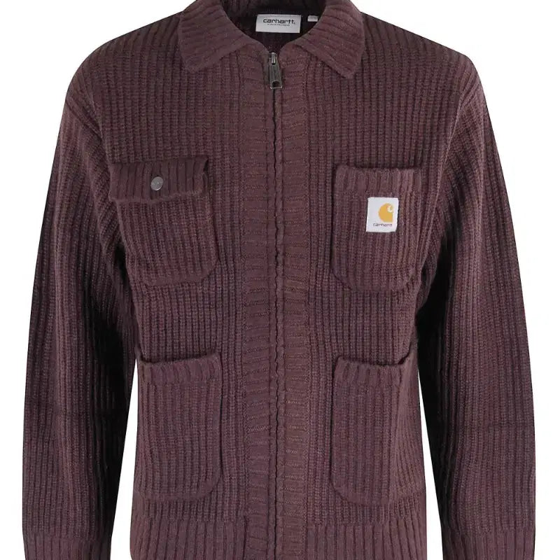 [BUNJANG] Carhartt WIP Chore Knit Jacket - Palisander M / [새상품/정품] 칼하트 WIP 초어 니트 자켓 - 팔리산더 M