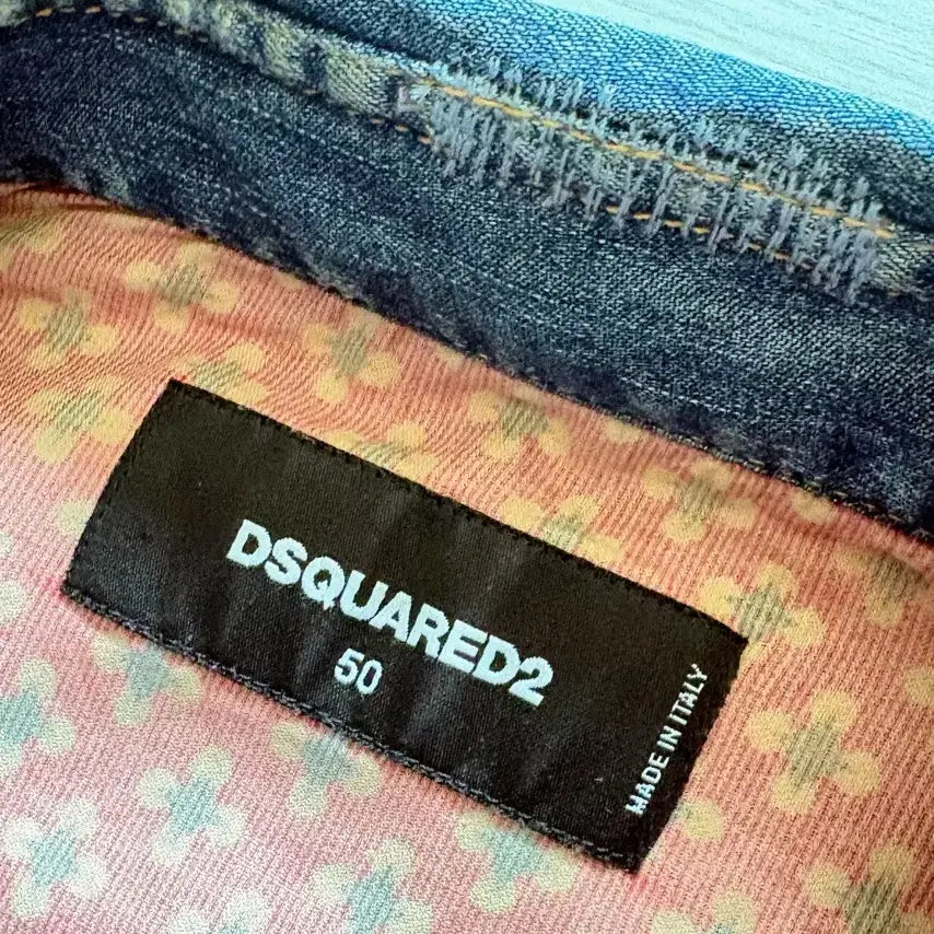 [BUNJANG] DSQUARED2 Corduroy Western Denim Shirt / DSQUARED2 코듀로이 웨스턴 데님 셔츠