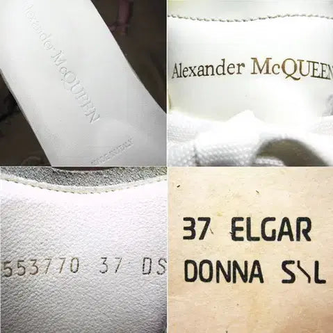 [BUNJANG] Alexander McQueen Oversole Sneakers / 영국명품 알렉산더멕퀸 553770 카프스킨 오버솔 스니커즈 235