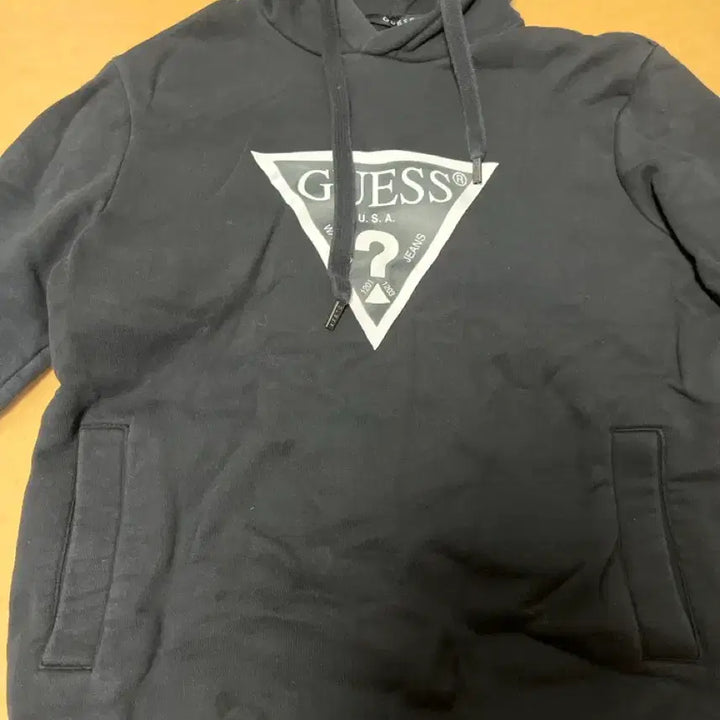 [BUNJANG] Guess Fleece Hoodie / 게스 기모 후드티