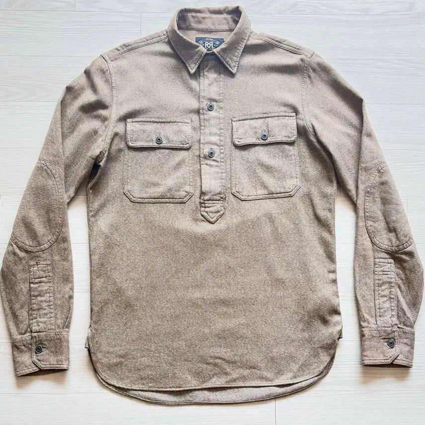 [BUNJANG] RRL Brown Work Shirt - S / RRL 더블알엘 브라운 워크 셔츠 남방-S