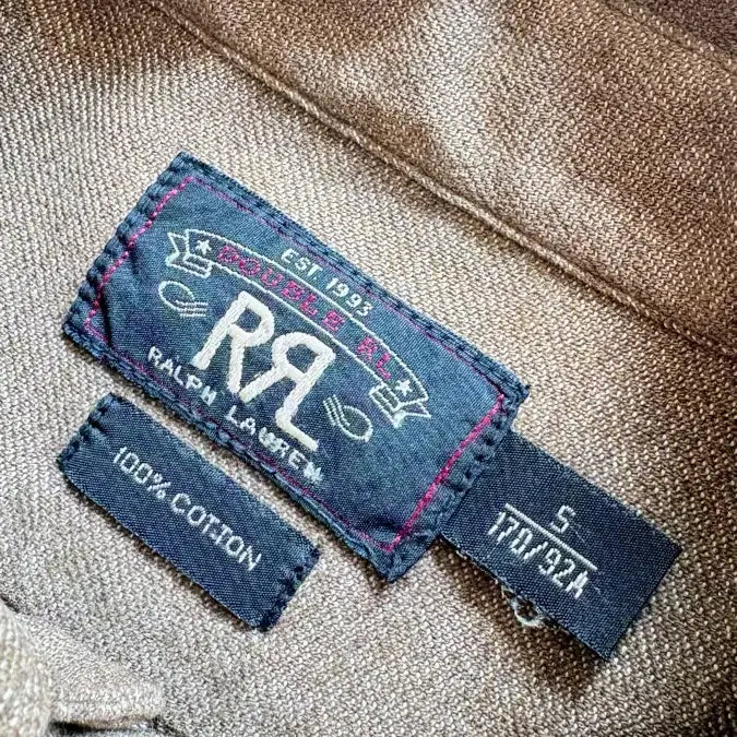 [BUNJANG] RRL Brown Work Shirt - S / RRL 더블알엘 브라운 워크 셔츠 남방-S