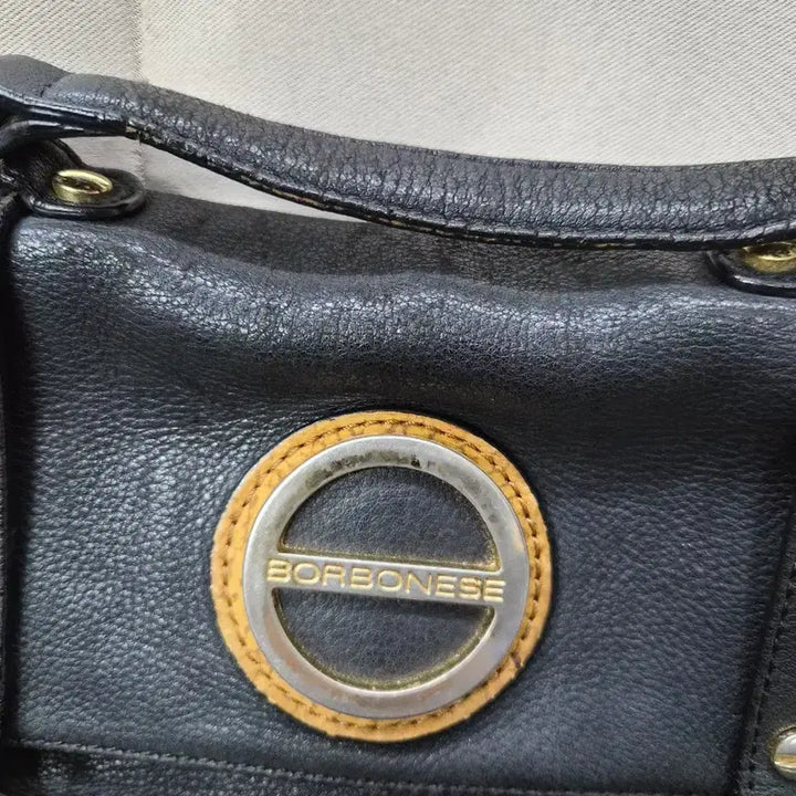 [BUNJANG] Borbonese Leather Crossbody Bag / 보르보네제 가죽 크로스백 블랙