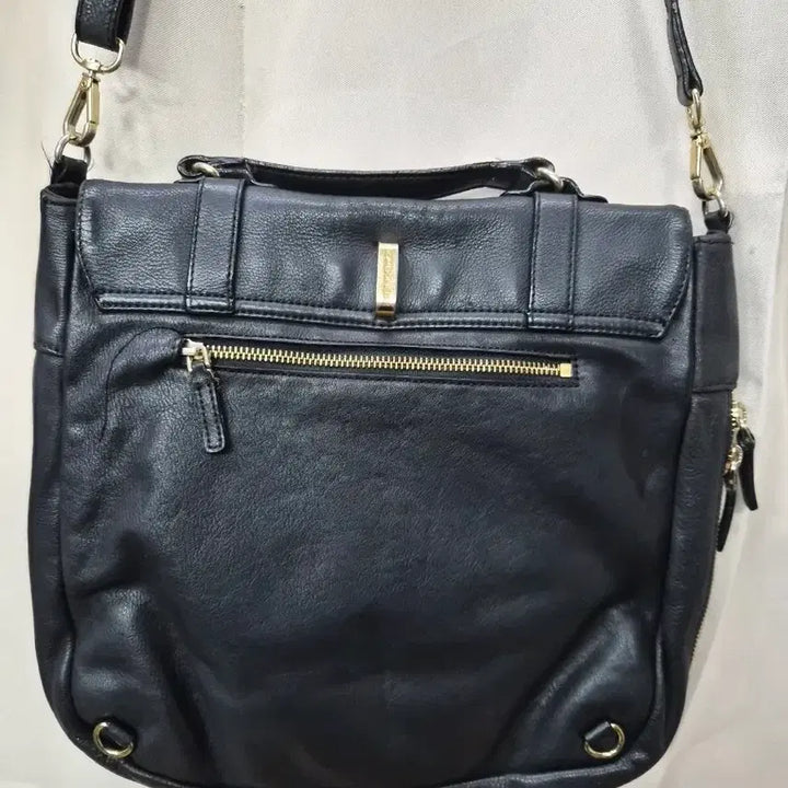 [BUNJANG] Borbonese Leather Crossbody Bag / 보르보네제 가죽 크로스백 블랙