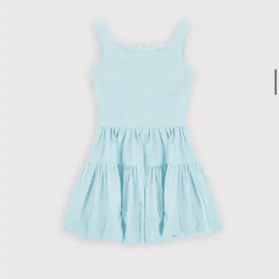 [BUNJANG] Thetis Cream Nylon Mini Dress / 더티스 크림 나일론 원피스