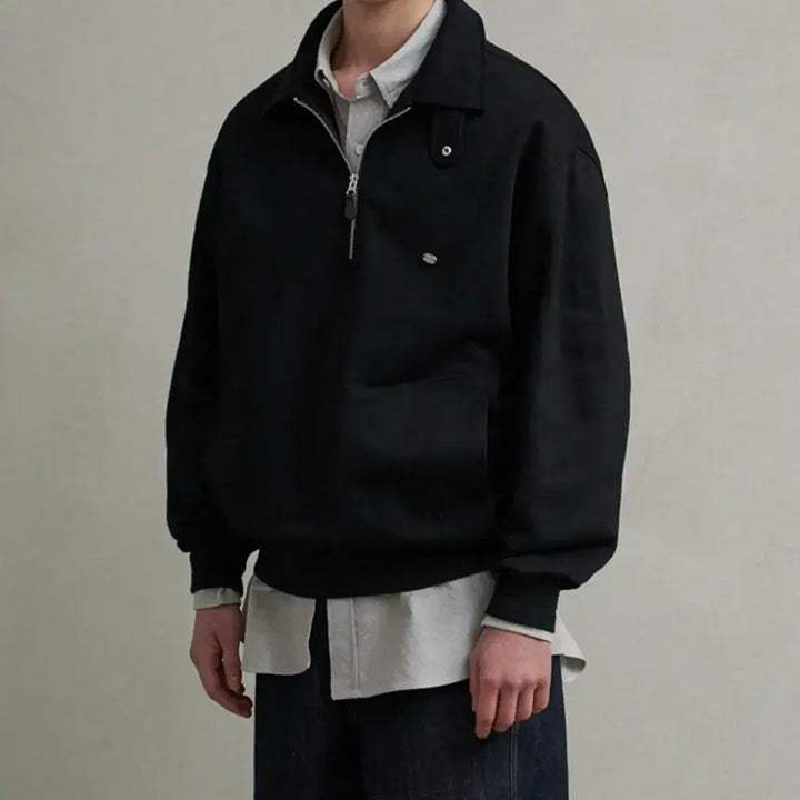 [BUNJANG] Lafarge Store Heavy Cotton Pullover Sweatshirt (L) / 라퍼지스토어-헤비코튼풀오버칼라스웻셔츠(L새상품)
