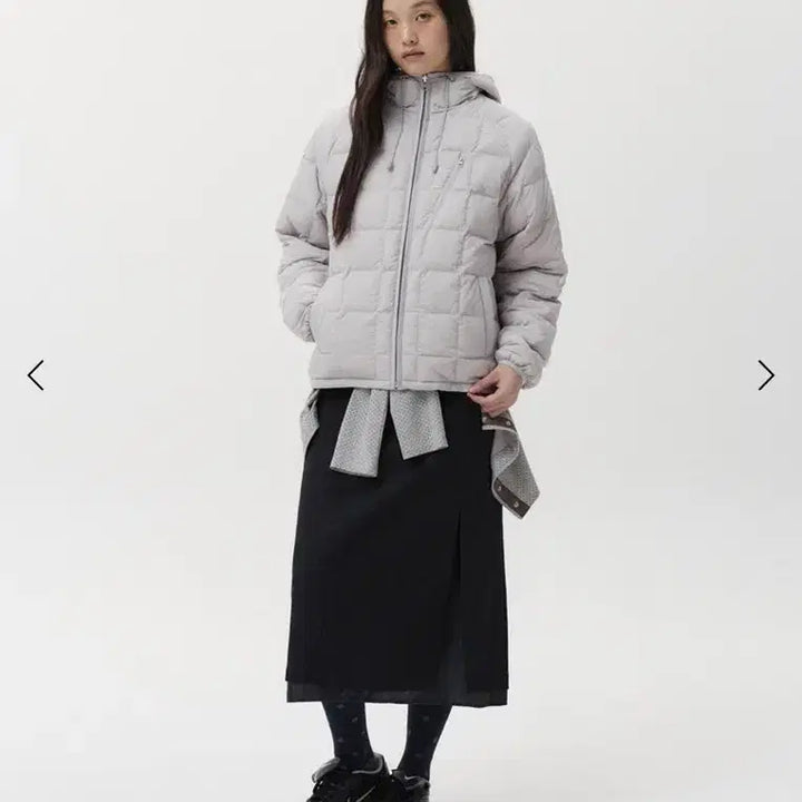 [BUNJANG] OHESIO Reversible Duck Down Padding Jacket Light Gray / 오헤시오 리버시블 덕다운 패딩 라이트그레이