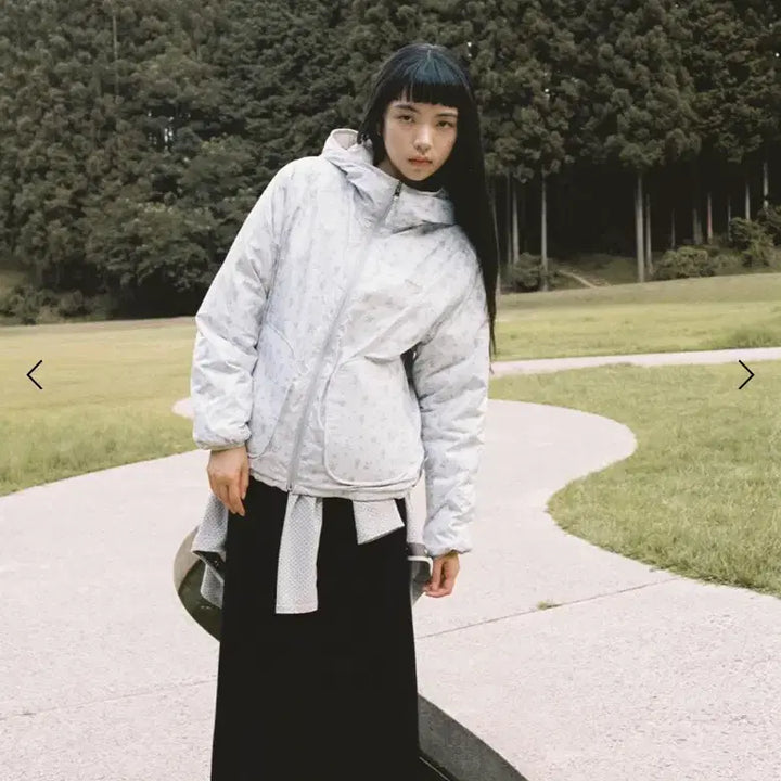 [BUNJANG] OHESIO Reversible Duck Down Padding Jacket Light Gray / 오헤시오 리버시블 덕다운 패딩 라이트그레이