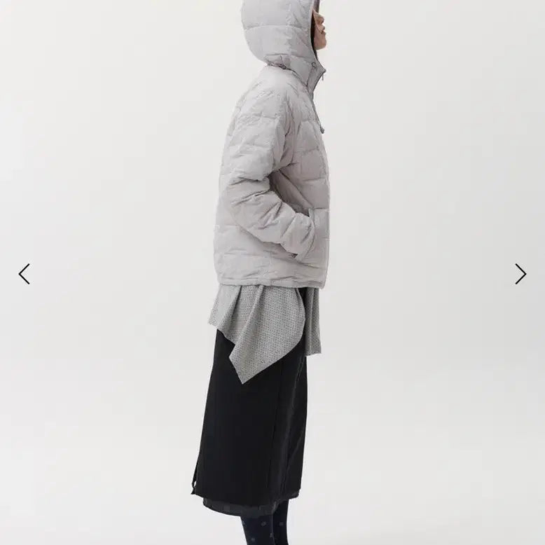 [BUNJANG] OHESIO Reversible Duck Down Padding Jacket Light Gray / 오헤시오 리버시블 덕다운 패딩 라이트그레이