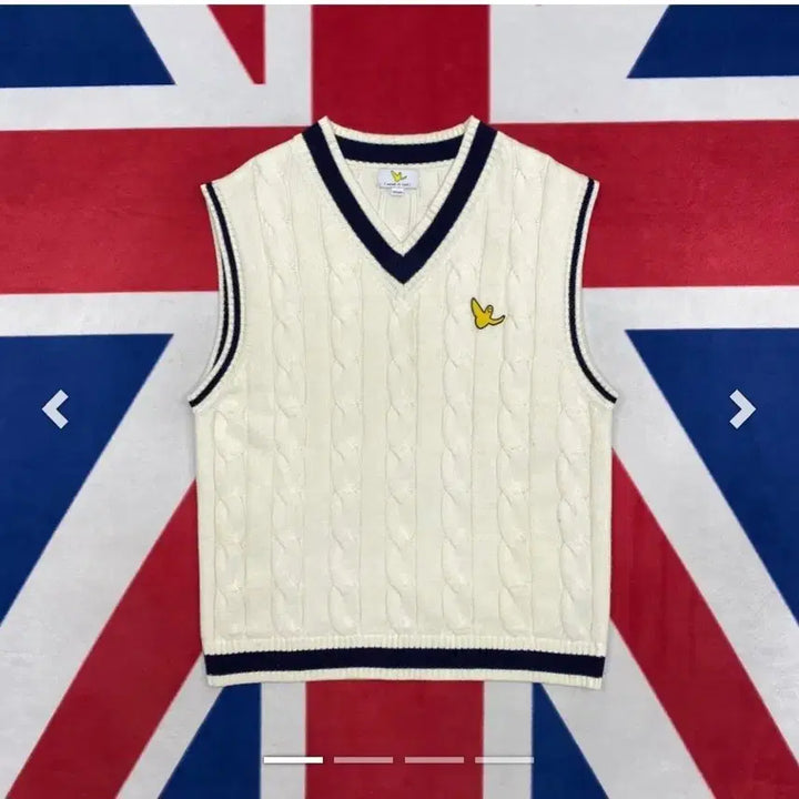 [BUNJANG] War It Is! Ivory Knit Vest S / 와릿이즌 아이보리 니트 조끼 S 헌 와키윌리