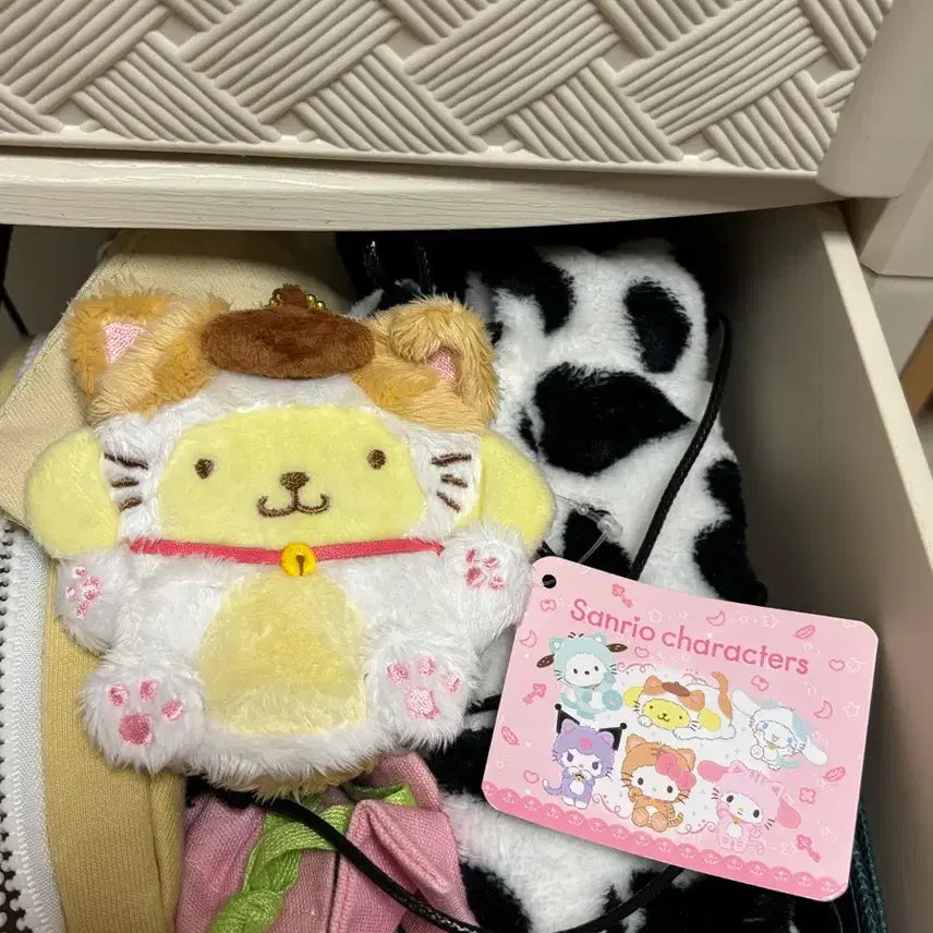 [SOLD OUT] 일본 정품 폼폼푸린 고양이 동전지갑(미니 파우치)