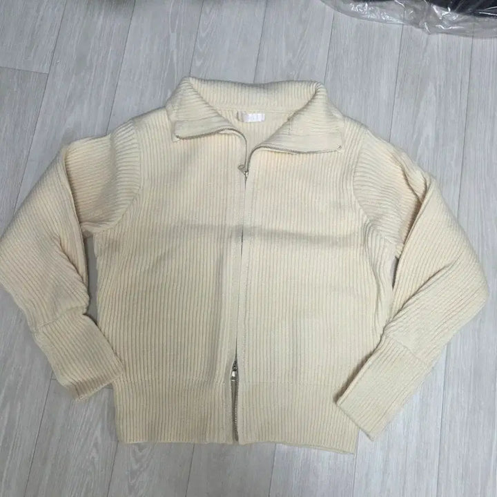 [BUNJANG] Knitted Zip-Up Cardigan / ㅁ새상품ㅁ 양집업 니트 가디건