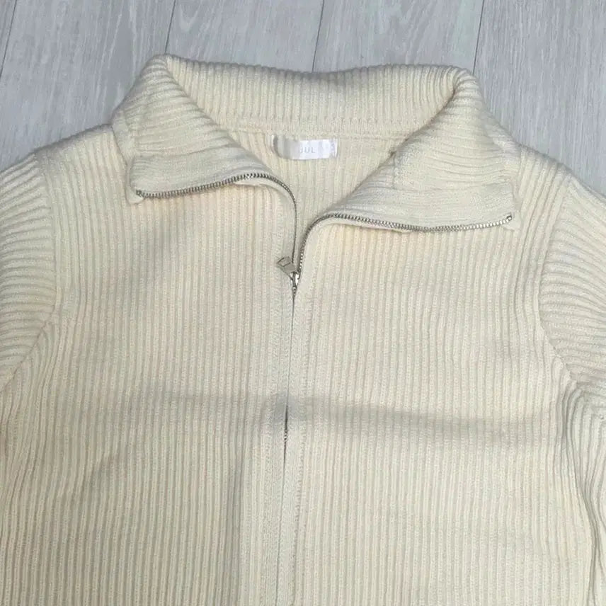 [BUNJANG] Knitted Zip-Up Cardigan / ㅁ새상품ㅁ 양집업 니트 가디건