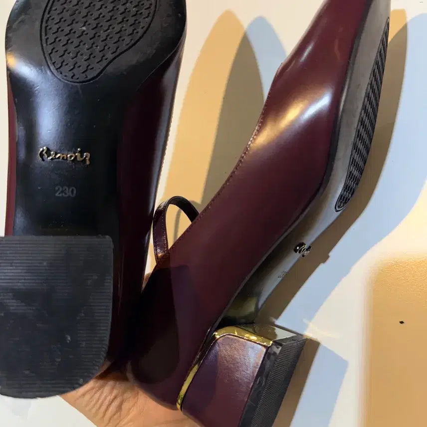 [BUNJANG] Renoir Mary Jane Heels Burgundy 230mm / 금강제화르느와르  메리제인 구두 230 버건디