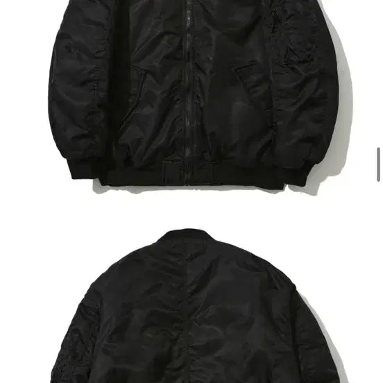 [BUNJANG] Lady Volume Bomber Padded Jacket - Black / 레이디볼륨 패딩 봄버 자켓 블랙