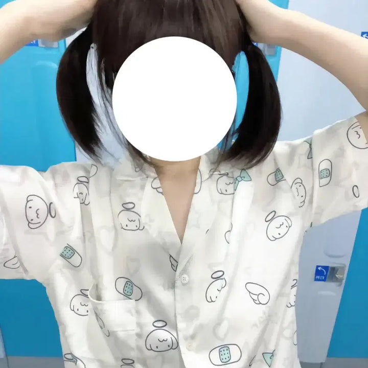 [BUNJANG] Subculture Angel Satin Pajama Set / 서브컬쳐 엔젤 새틴 파자마 반팔/긴팔 잠옷 세트