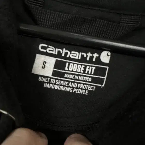 [BUNJANG] Carhartt Loose Fit Hoodie Black / [S] 21FW CARHARTT 칼하트 루즈핏 후드티 블랙