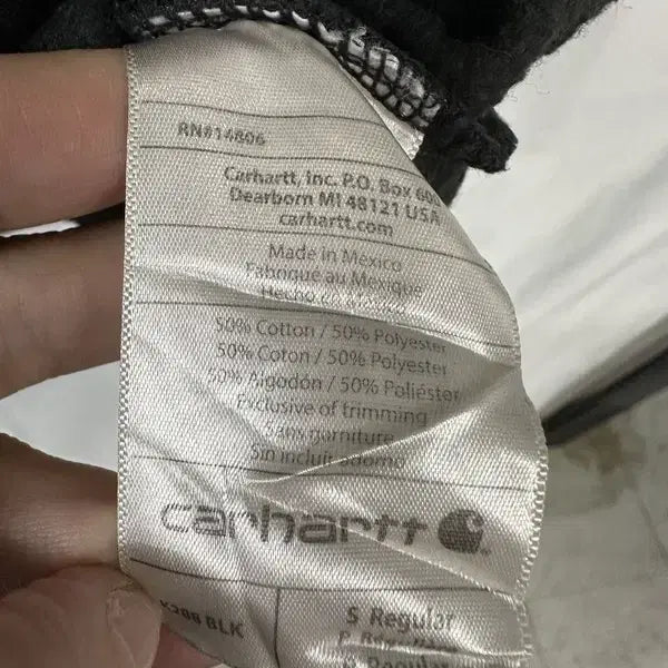 [BUNJANG] Carhartt Loose Fit Hoodie Black / [S] 21FW CARHARTT 칼하트 루즈핏 후드티 블랙