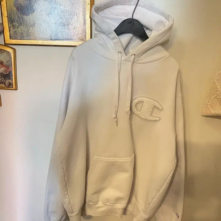 [BUNJANG] Champion White Hoodie / 참피온후드