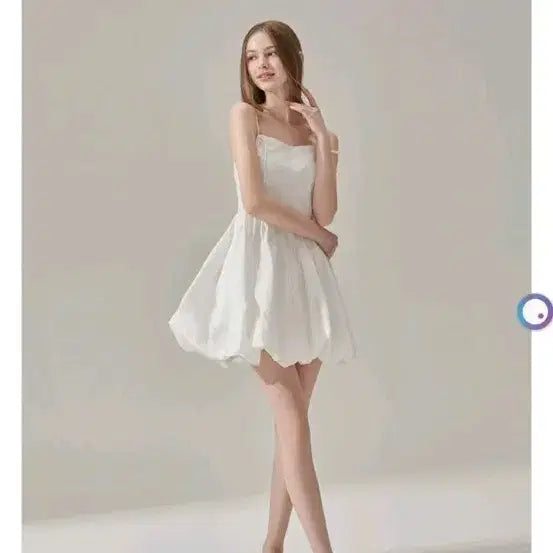 [BUNJANG] White Cap Sleeve Mini Dress / 화이트 캡소매 미니 원피스