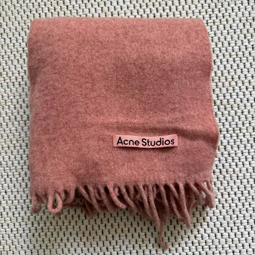 [BUNJANG] Acne Studios Pink Muffler / 아크네 스튜디오 핑크 머플러