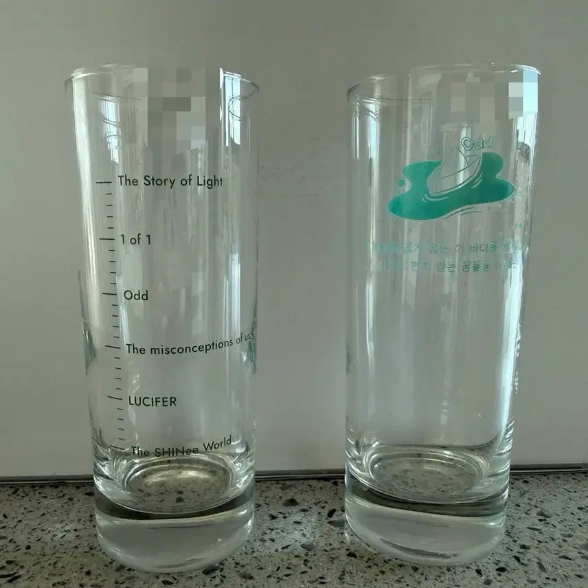 [BUNJANG] SHINee Unofficial Glass Cup Bundle Set / 샤이니 유리컵 비공식 굿즈 일괄