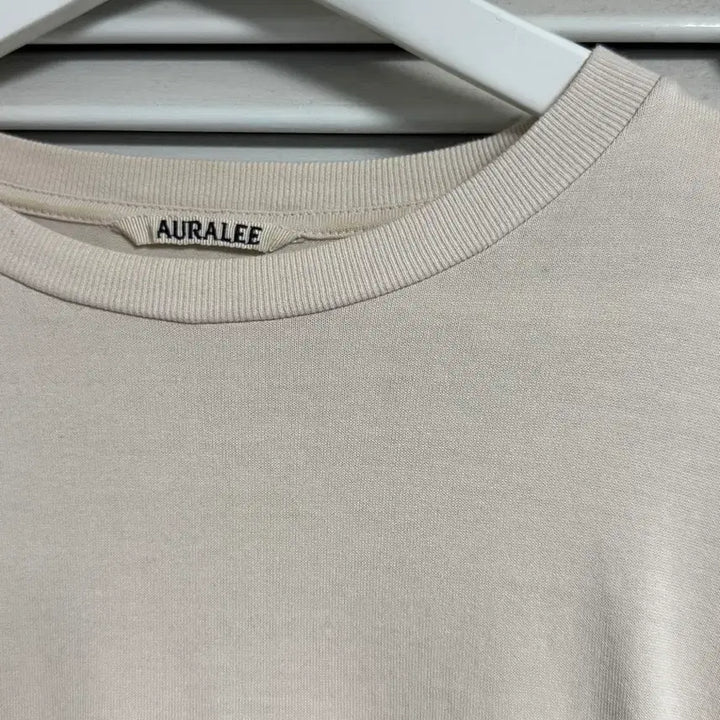 [BUNJANG] Auralee Long Sleeve T-shirt (Size 5) / 오라리 auralee 긴팔 티셔츠 5사이즈 (연핑크-베이지)