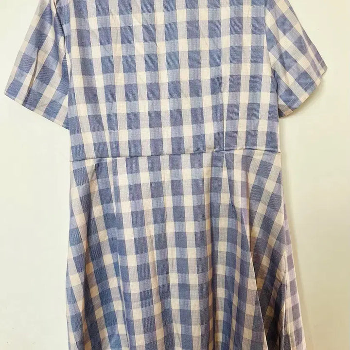 [BUNJANG] Daily Wear Checkered Short Sleeve Mini Dress / 데일리웨어 체크 반팔 원피스