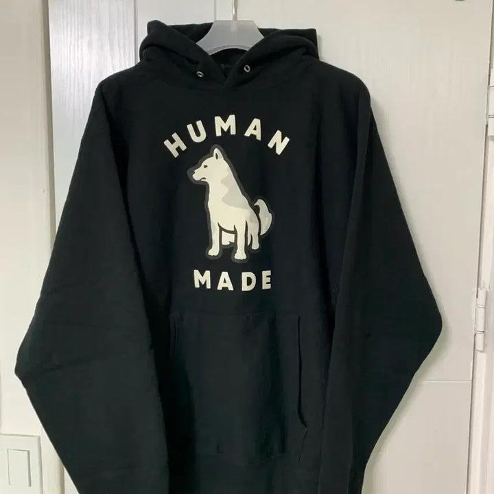 [BUNJANG] Human Made Worksout 20th Anniversary Jindo Dog Heavy Weight Hoodie Black XXL / [XXL] 휴먼 메이드 웍스아웃 20주년 진돗개 헤비 웨이트 후드 블랙