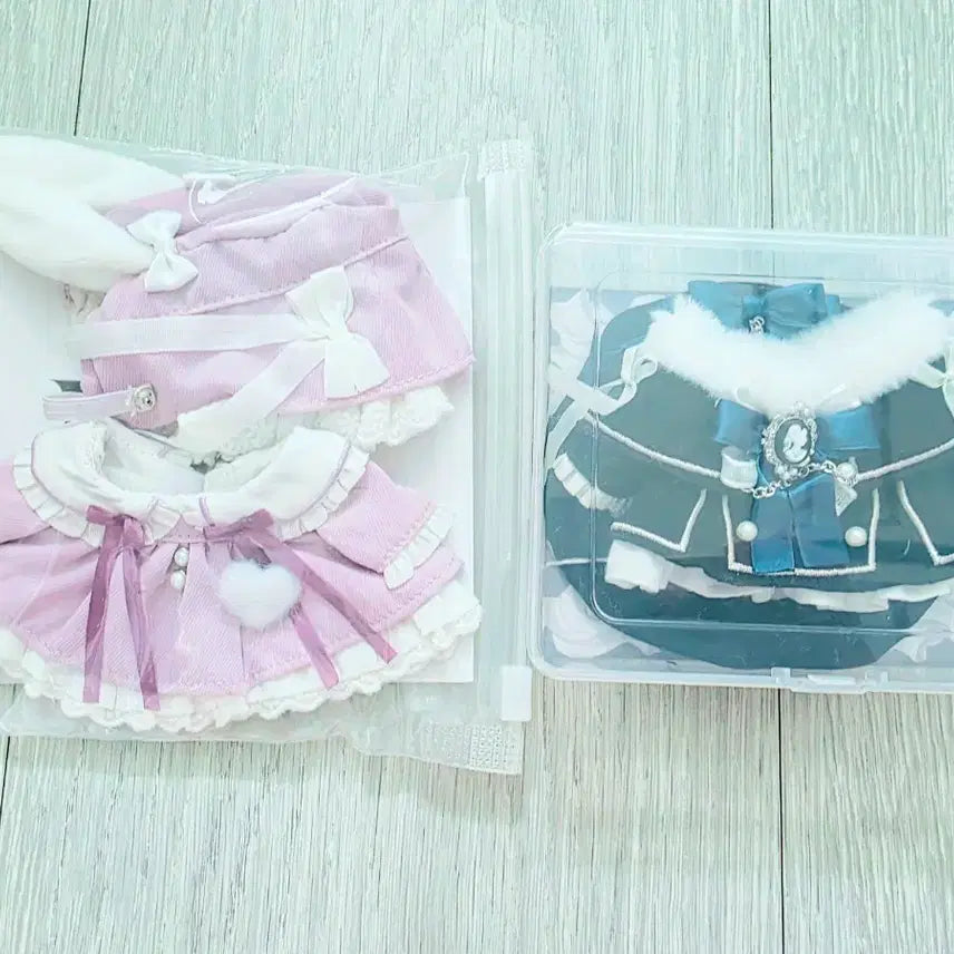 [BUNJANG] Wobble 10cm Plush Clothes (Rebry Blue/Polar Night &amp; Fleurshu Purple) / 우블 Wobble 10cm 레브리 블루 극야 + 플르슈 퍼플 보라 인형옷