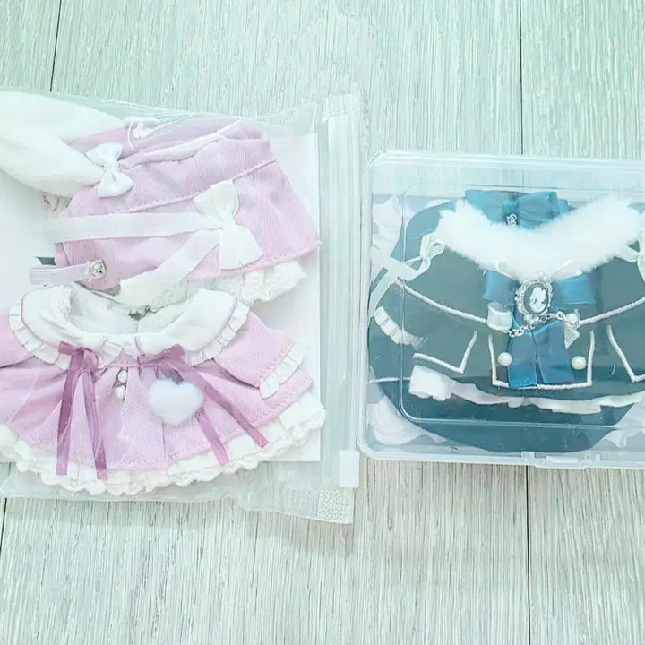 [BUNJANG] Wobble 10cm Plush Clothes (Rebry Blue/Polar Night &amp; Fleurshu Purple) / 우블 Wobble 10cm 레브리 블루 극야 + 플르슈 퍼플 보라 인형옷