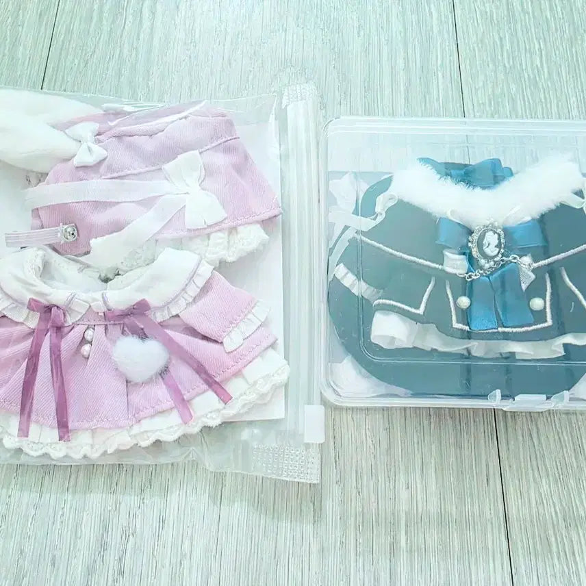 [BUNJANG] Wobble 10cm Plush Clothes (Rebry Blue/Polar Night &amp; Fleurshu Purple) / 우블 Wobble 10cm 레브리 블루 극야 + 플르슈 퍼플 보라 인형옷